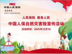 中国人保携手合肥方桥社区开展自然灾害民生保险宣传活动